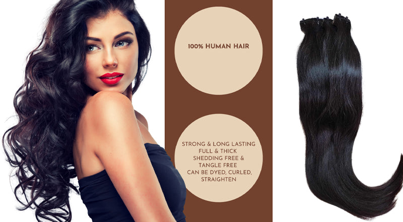 black hair extensions