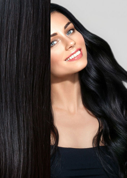 black hair extensions