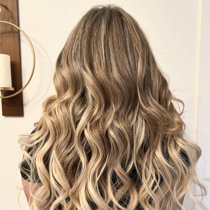 Platinum Blonde Balayage (7/60) - Tape in Hair Extensions