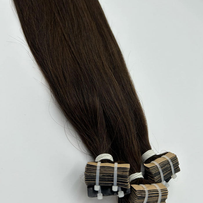 Chocolate Brown (4) - Tape in Hair Extensions