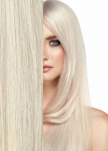 Platinum Blonde (60) - Tape in Hair Extensions